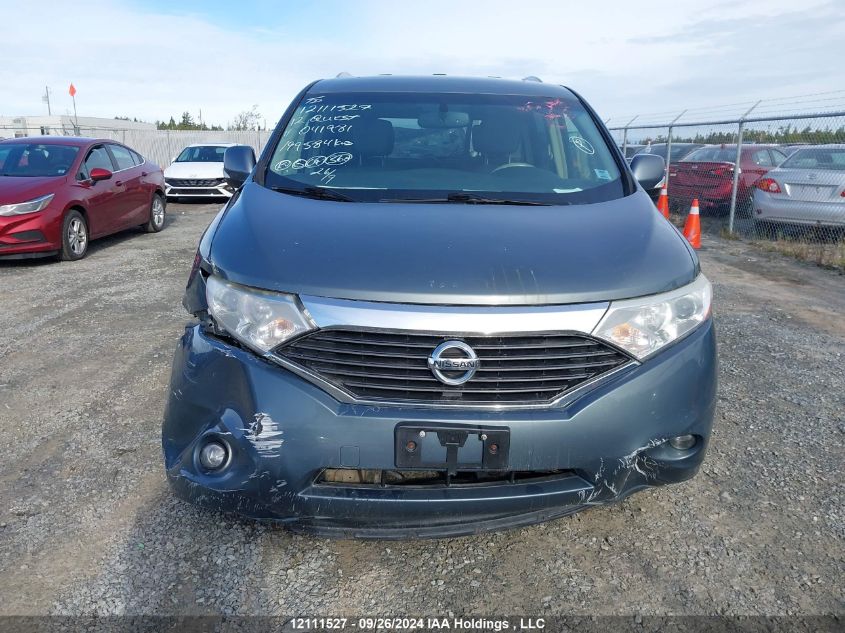 2012 Nissan Quest VIN: JN8AE2KP1C9041981 Lot: 12111527