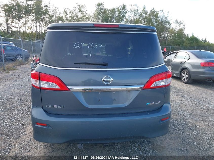 2012 Nissan Quest VIN: JN8AE2KP1C9041981 Lot: 12111527