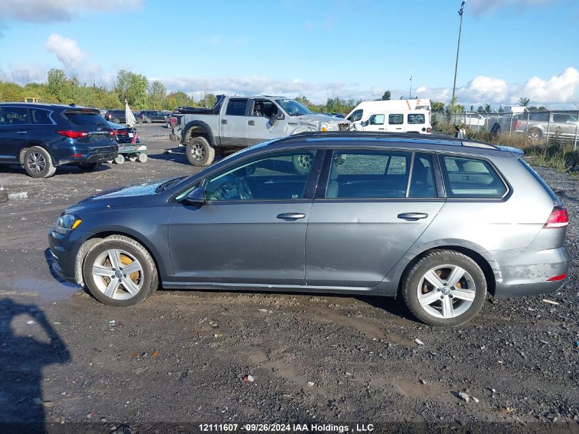 2019 Volkswagen Golf Sportwagen S VIN: 3VW117AU8KM524733 Lot: 12111607