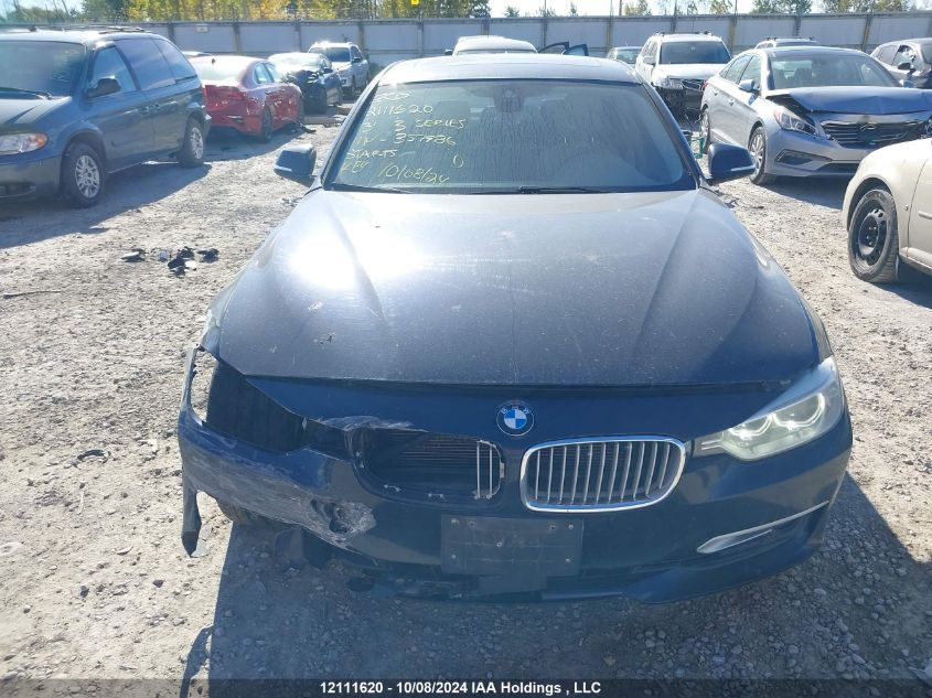 2013 BMW 3 Series VIN: WBA3A5C54DF357986 Lot: 12111620