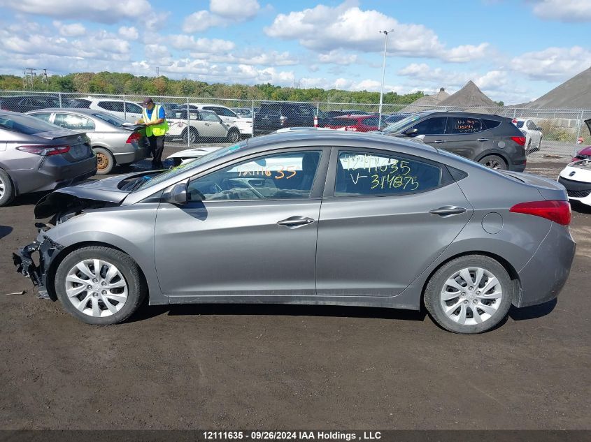 2013 Hyundai Elantra Gl VIN: 5NPDH4AE3DH314875 Lot: 12111635