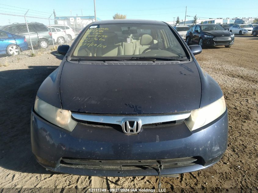 2006 Honda Civic Sdn VIN: 1HGFA168X6L805698 Lot: 12111749