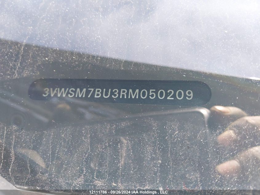 2024 Volkswagen Jetta VIN: 3VWSM7BU3RM050209 Lot: 12111786