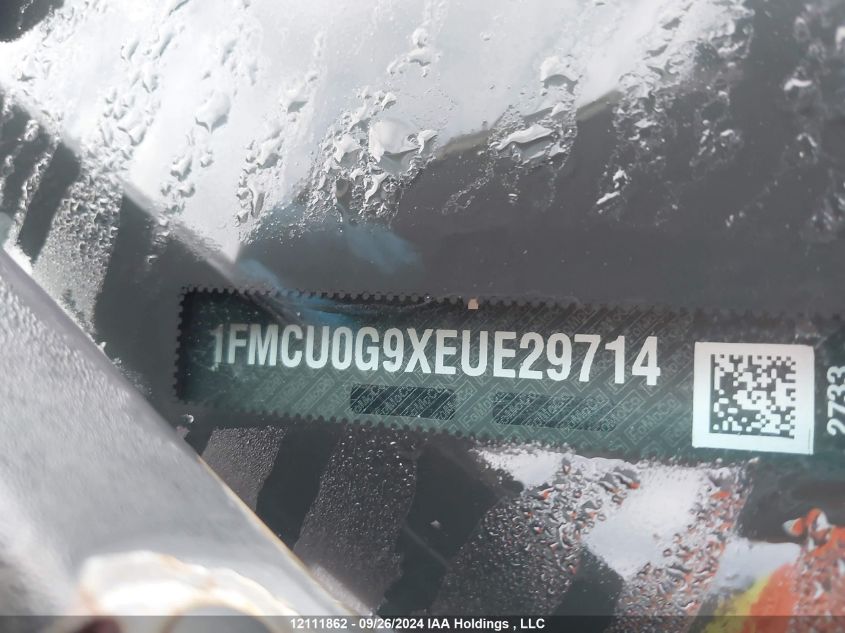 2014 Ford Escape Se VIN: 1FMCU0G9XEUE29714 Lot: 12111862