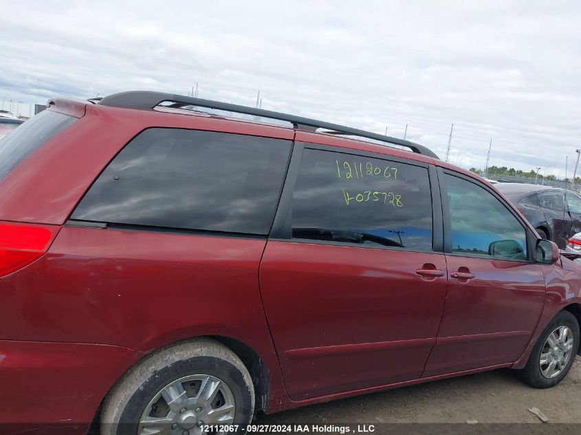 2007 Toyota Sienna Ce/Le VIN: 5TDZK23C07S035728 Lot: 12112067