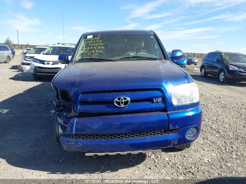 2005 Toyota Tundra Double Cab Limited VIN: 5TBDT48155S485374 Lot: 12112137