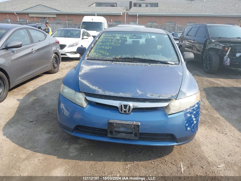 2008 Honda Civic VIN: 2HGFA16498H012325 Lot: 12112157