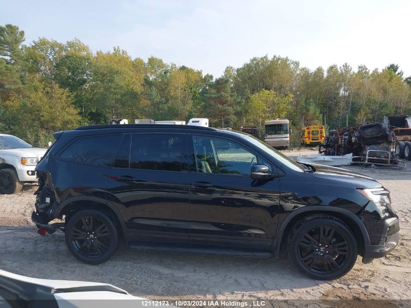 2019 Honda Pilot Elite VIN: 5FNYF6H00KB500558 Lot: 12112173