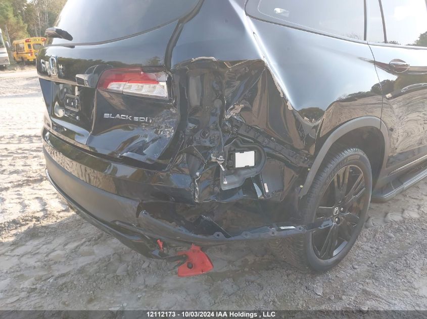 2019 Honda Pilot Elite VIN: 5FNYF6H00KB500558 Lot: 12112173