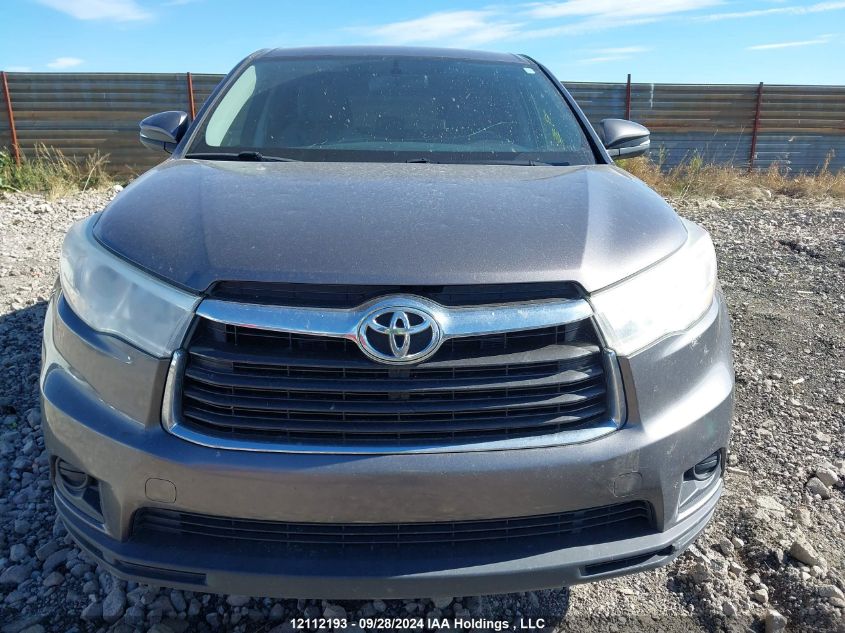 5TDBKRFH5FS137638 2015 Toyota Highlander Le/Le Plus