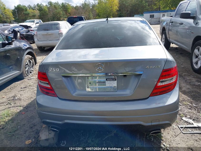 WDDGF8FBXCA667036 2012 Mercedes-Benz C 250 4Mati