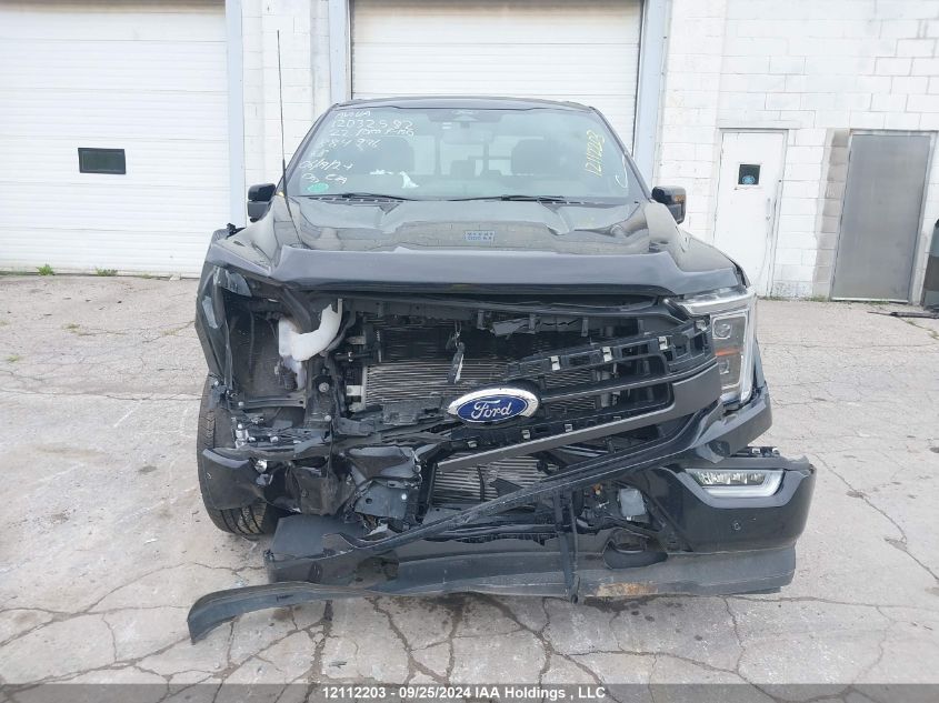 2022 Ford F-150 Lariat VIN: 1FTFW1ED7NFB84996 Lot: 12112203