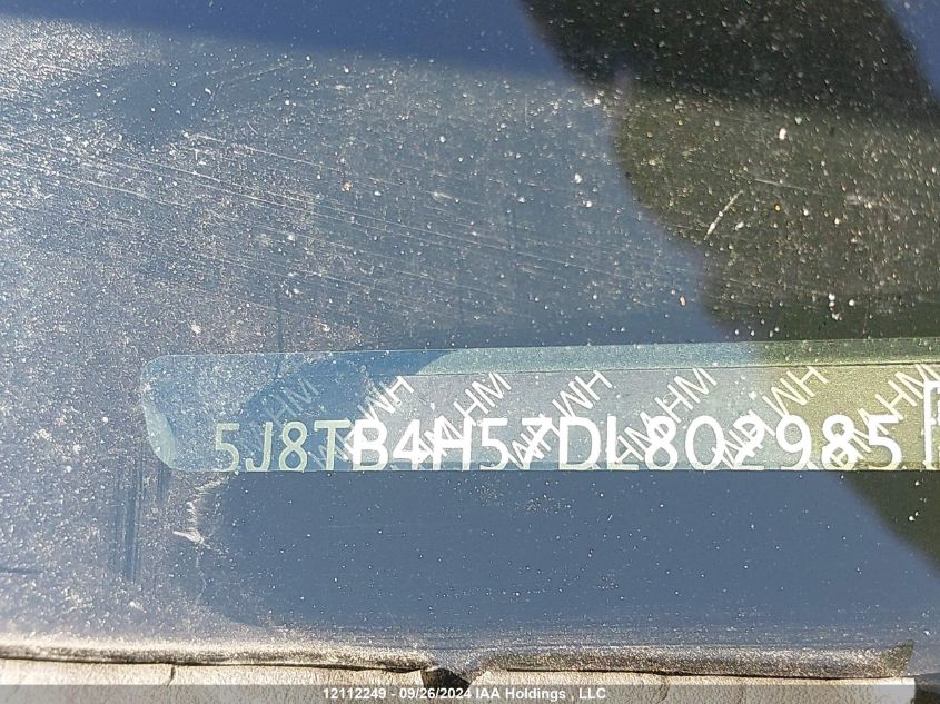 2013 Acura Rdx VIN: 5J8TB4H57DL802985 Lot: 12112249