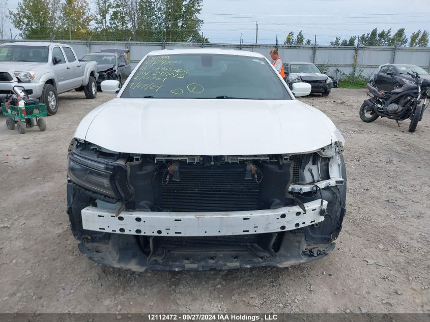 2016 Dodge Charger Sxt VIN: 2C3CDXHG5GH291245 Lot: 12112472