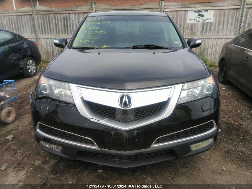 2013 Acura Mdx VIN: 2HNYD2H22DH004068 Lot: 12112479