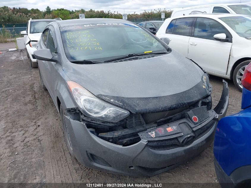 2013 Hyundai Elantra Gl VIN: 5NPDH4AE2DH355238 Lot: 12112481