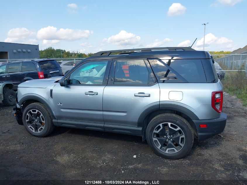 2022 Ford Bronco Sport Outer Banks VIN: 3FMCR9C67NRE13835 Lot: 12112488