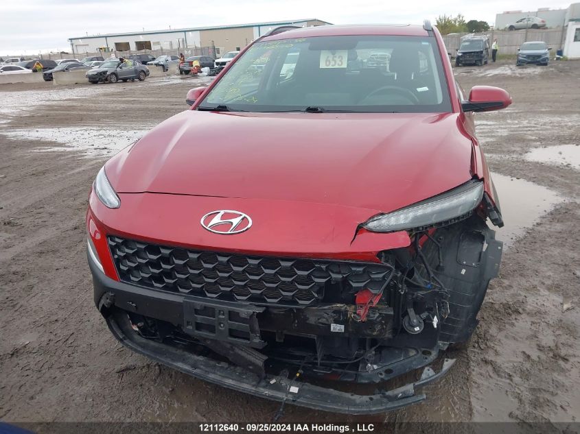 2022 Hyundai Kona Sel/Se VIN: KM8K2CAB5NU847645 Lot: 12112640