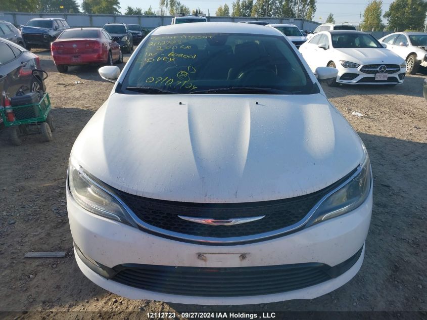 2015 Chrysler 200 Lx VIN: 1C3CCCFBXFN602001 Lot: 12112723