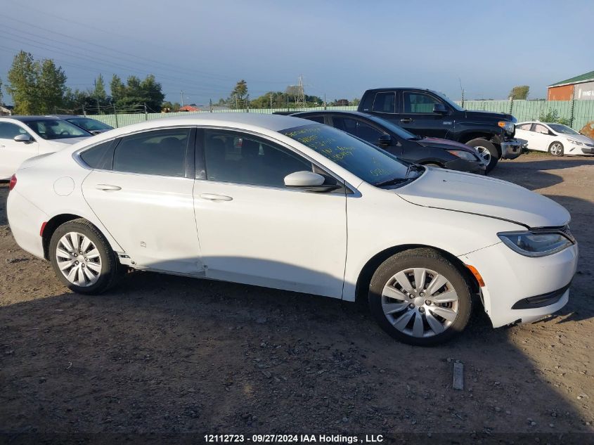 2015 Chrysler 200 Lx VIN: 1C3CCCFBXFN602001 Lot: 12112723