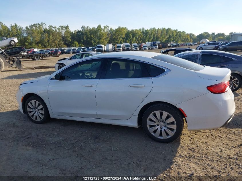 2015 Chrysler 200 Lx VIN: 1C3CCCFBXFN602001 Lot: 12112723