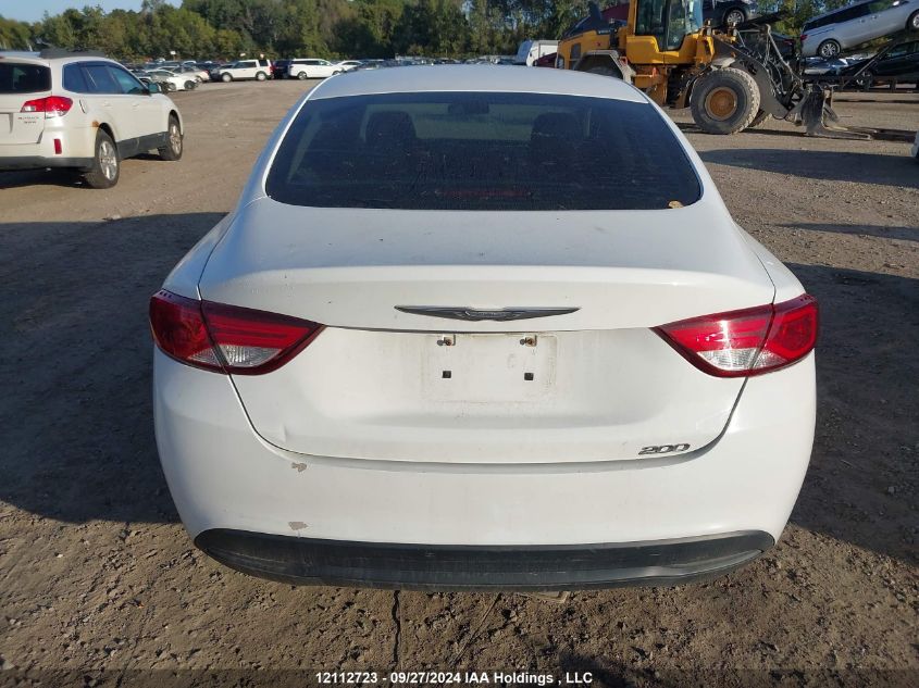 2015 Chrysler 200 Lx VIN: 1C3CCCFBXFN602001 Lot: 12112723