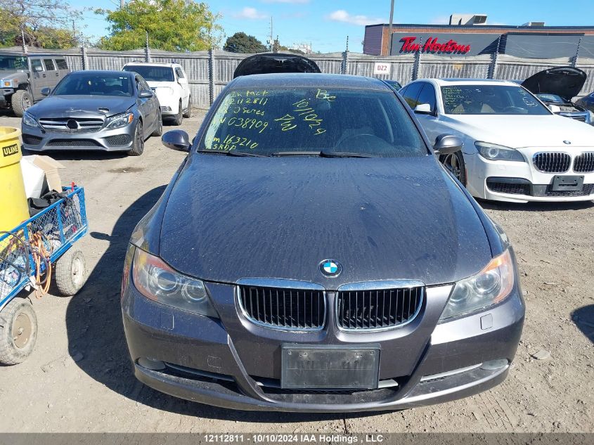 2008 BMW 3 Series VIN: WBAVC93538K038909 Lot: 12112811