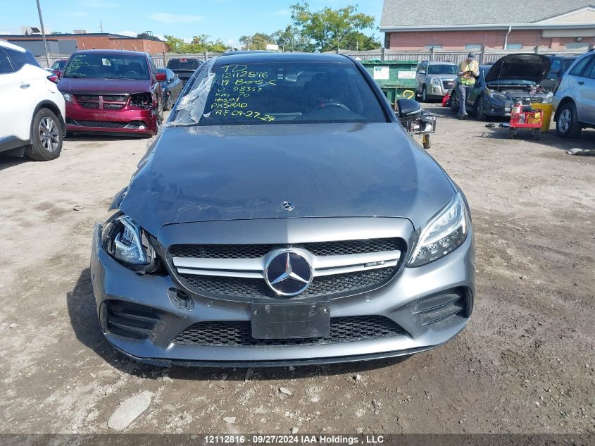 2019 Mercedes-Benz C-Class VIN: 55SWF6EB6KU318357 Lot: 12112816