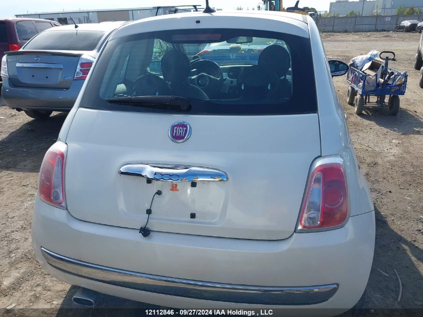 2014 Fiat 500 Lounge VIN: 3C3CFFCRXET245332 Lot: 12112846