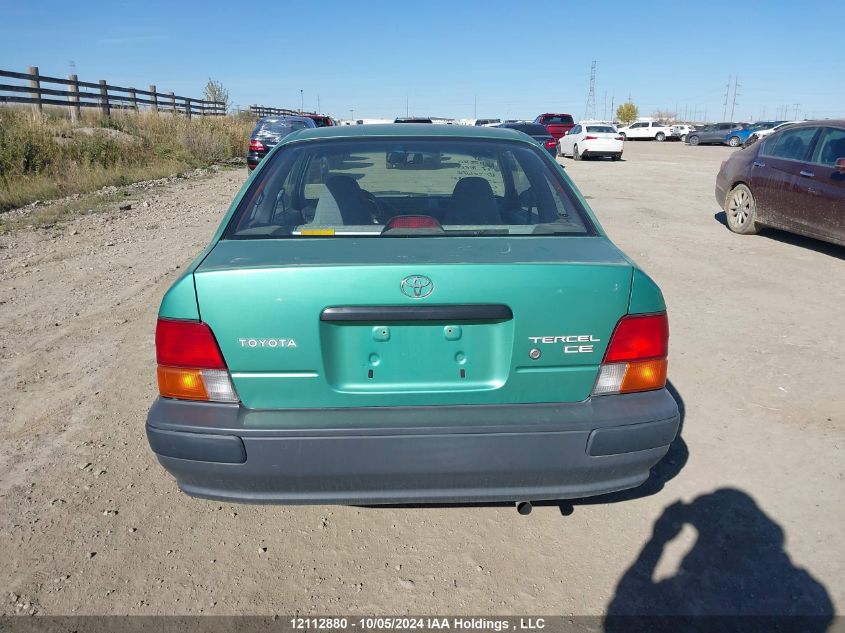 1997 Toyota Tercel Ce VIN: JT2AC51L3V0206138 Lot: 12112880