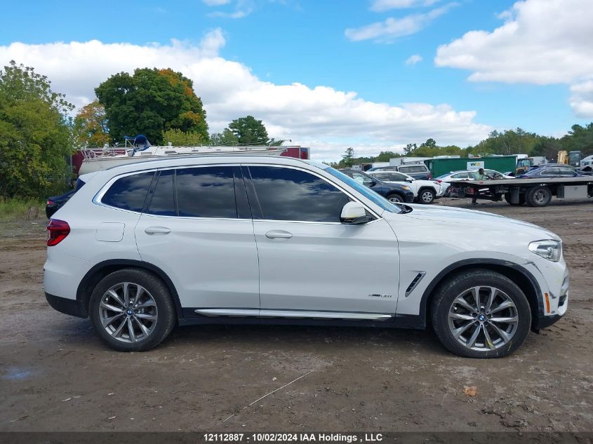 2018 BMW X3 VIN: 5UXTR9C53JLC80741 Lot: 12112887