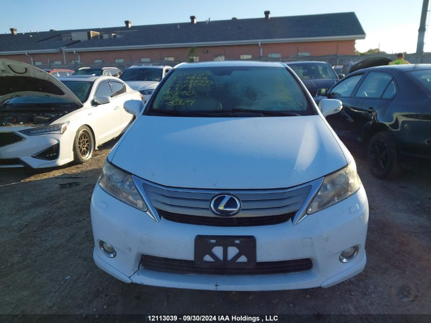 2010 Lexus Hs 250H VIN: JTHBB1BAXA2002423 Lot: 12113039