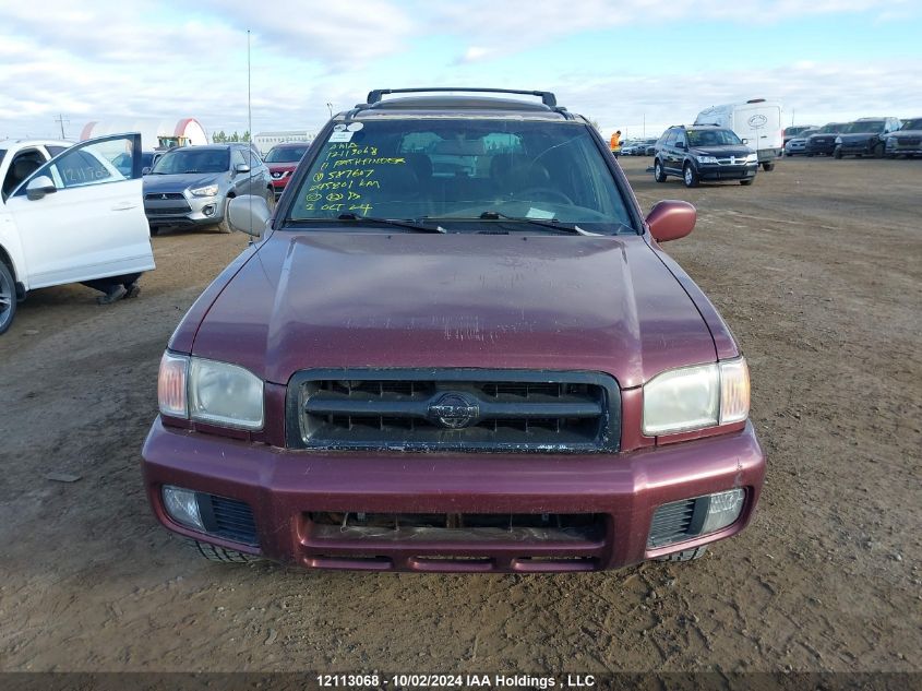 2001 Nissan Pathfinder Le/Se/Xe VIN: JN8DR09Y71W587607 Lot: 12113068