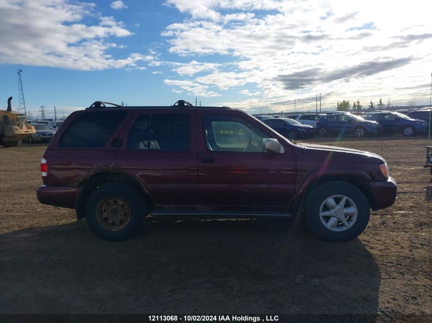 2001 Nissan Pathfinder Le/Se/Xe VIN: JN8DR09Y71W587607 Lot: 12113068