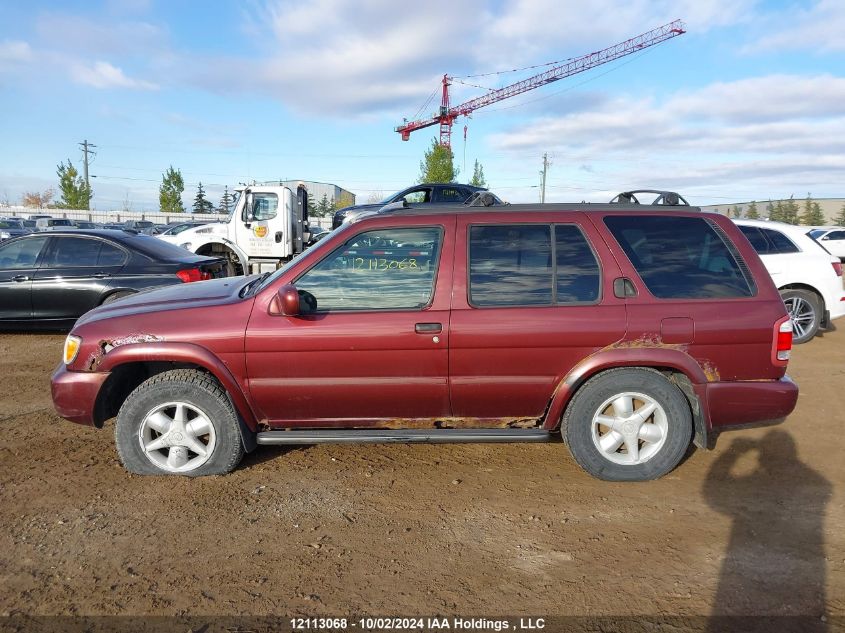 2001 Nissan Pathfinder Le/Se/Xe VIN: JN8DR09Y71W587607 Lot: 12113068