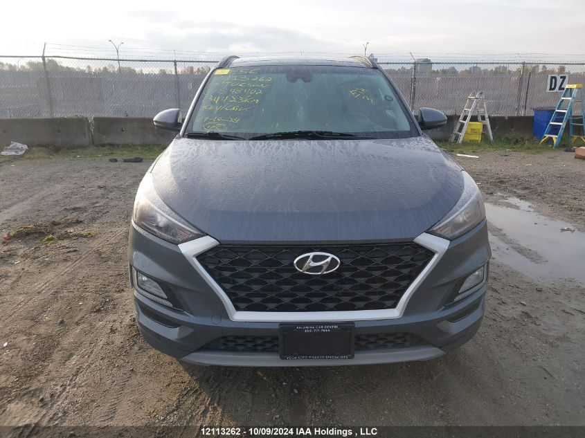 2019 Hyundai Tucson Limited/Sel/Sport/Ultimate/Value/Night VIN: KM8J3CALXKU848402 Lot: 12113262