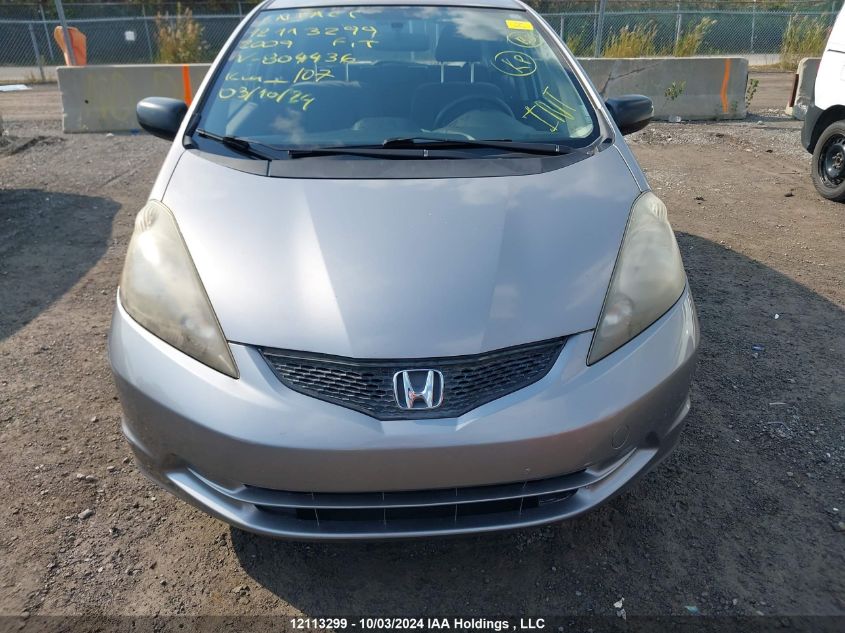 2009 Honda Fit VIN: JHMGE87249S804436 Lot: 12113299