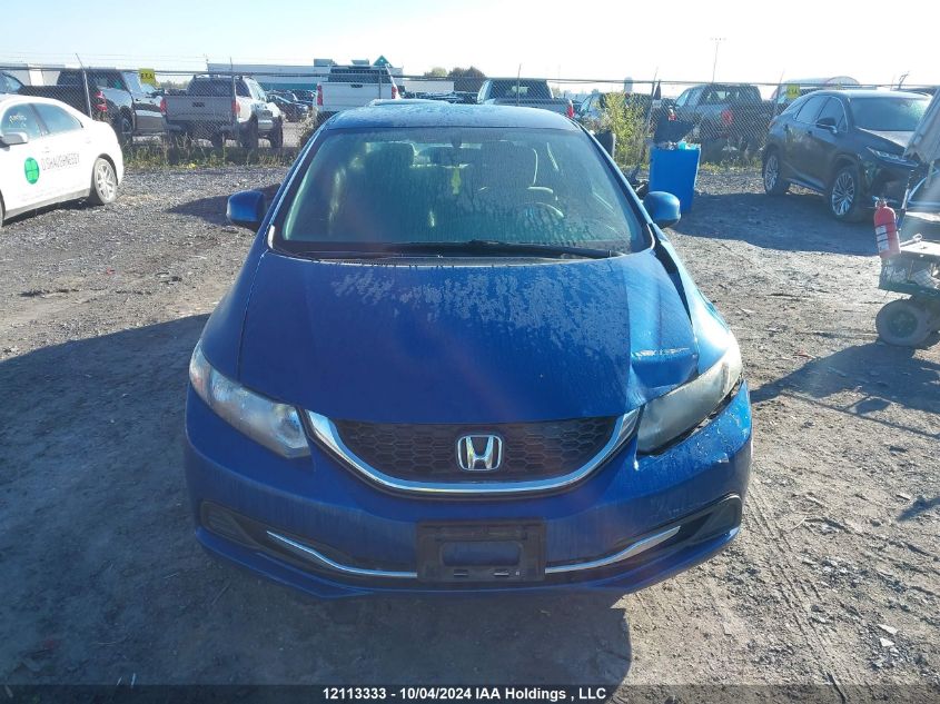 2013 Honda Civic Lx VIN: 2HGFB2F44DH024475 Lot: 12113333