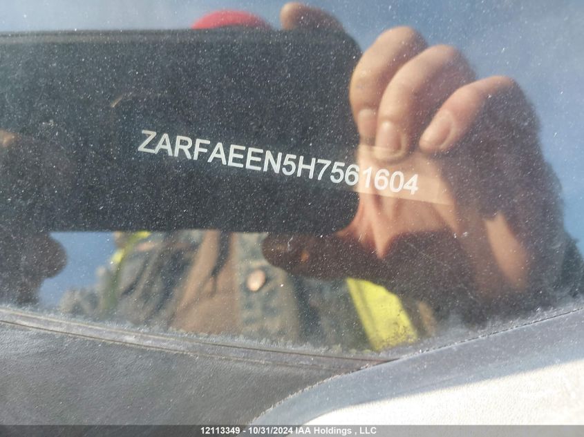 2017 Alfa Romeo Giulia Ti VIN: ZARFAEEN5H7561604 Lot: 12113349