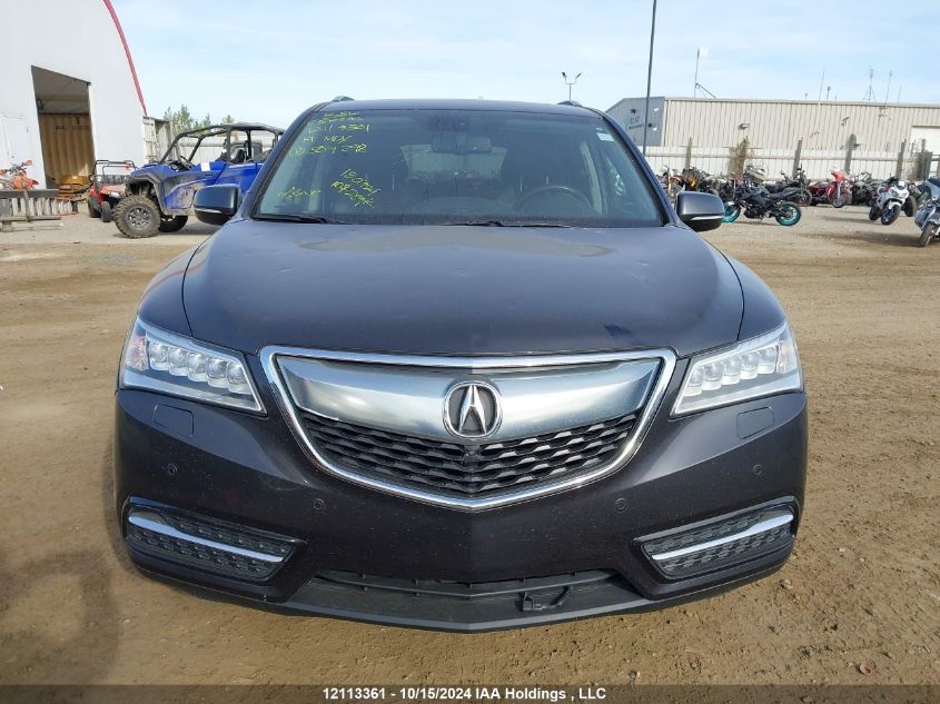 2014 Acura Mdx VIN: 5FRYD4H89EB507298 Lot: 12113361