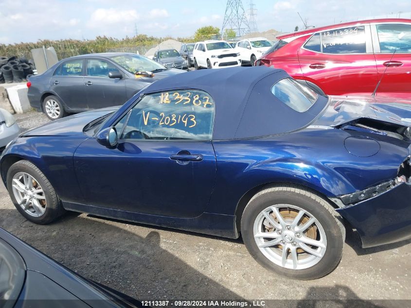 2009 Mazda Miata VIN: JM1NC25F190203143 Lot: 12113387