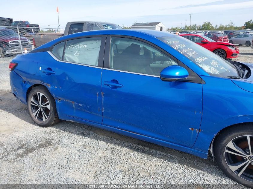 2020 Nissan Sentra Sv VIN: 3N1AB8CV9LY275741 Lot: 12113398