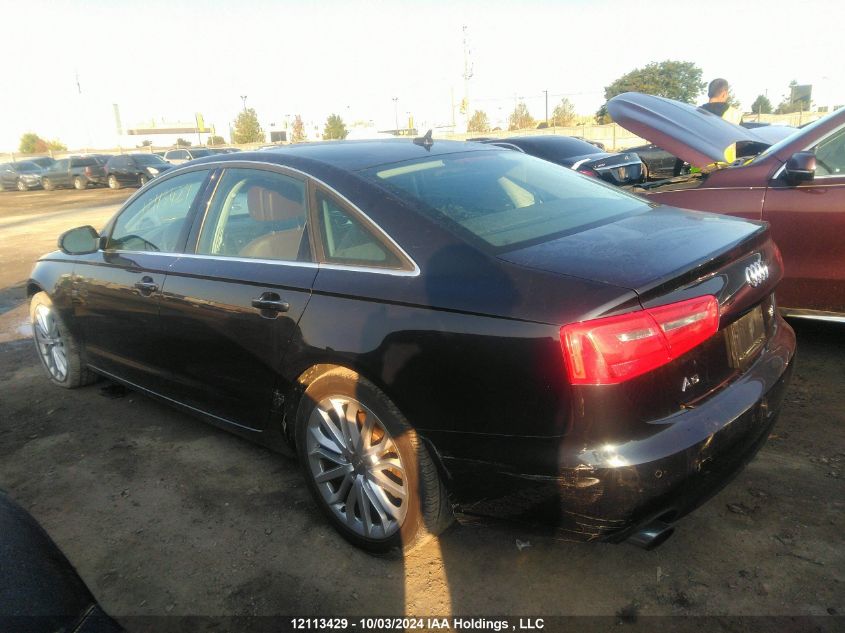 2013 Audi A6 VIN: WAUHGCFC9DN144198 Lot: 12113429