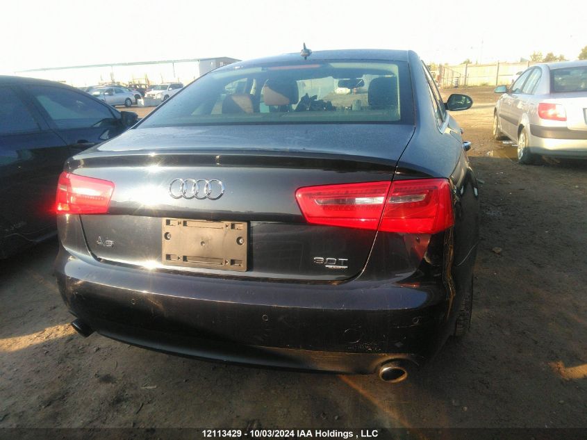 2013 Audi A6 VIN: WAUHGCFC9DN144198 Lot: 12113429