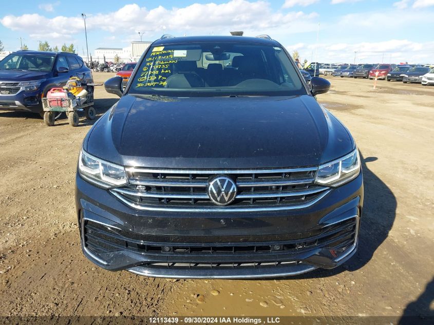 2022 Volkswagen Tiguan Sel R-Line VIN: 3VV4B7AX8NM158835 Lot: 12113439