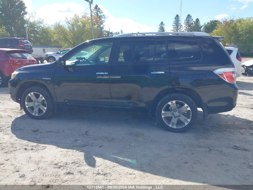 2009 Toyota Highlander Hybrid Hybrid VIN: JTEEW41A292036742 Lot: 12113541