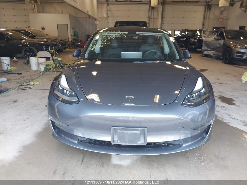 2021 Tesla Model 3 VIN: 5YJ3E1EAXMF093591 Lot: 12113589