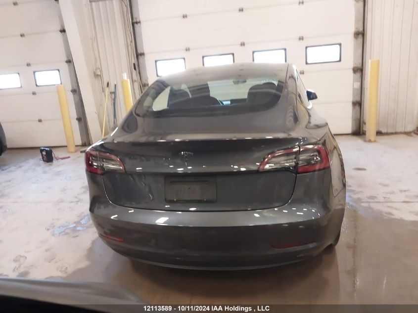 2021 Tesla Model 3 VIN: 5YJ3E1EAXMF093591 Lot: 12113589