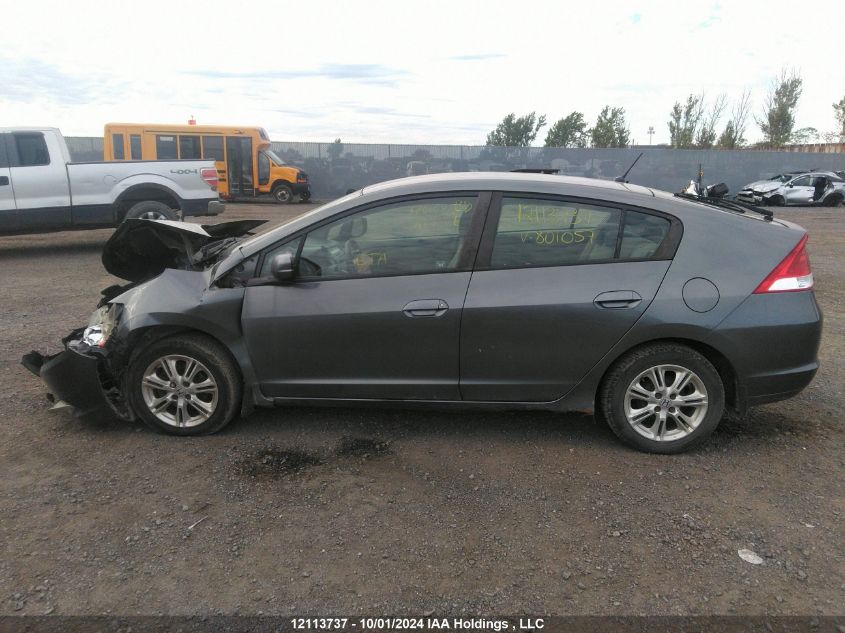 2010 Honda Insight VIN: JHMZE2H5XAS801057 Lot: 12113737