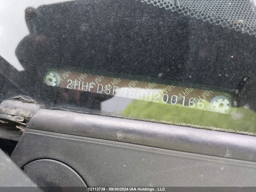 2011 Acura Csx Technology VIN: 2HHFD5F78BH200166 Lot: 12113739